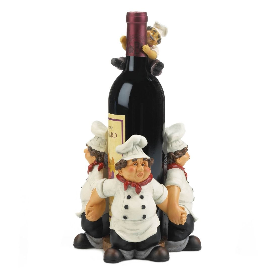 Chef's Circle Wine Bottle Holder - Saunni Bee - Wine Bottle Holders