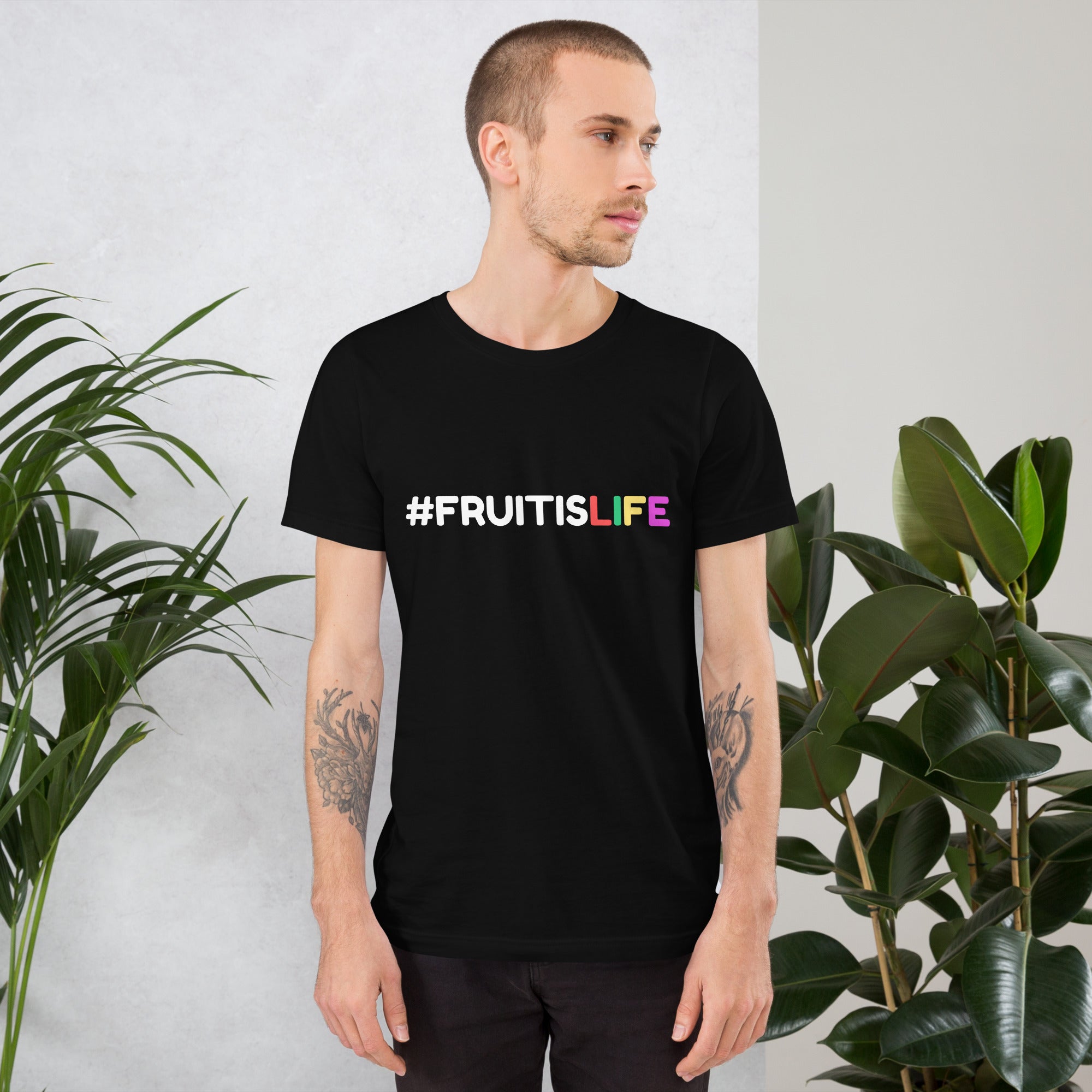 #FRUITISLIFE healthy lifestyle Unisex t-shirt - Saunni Bee - Lifestyle