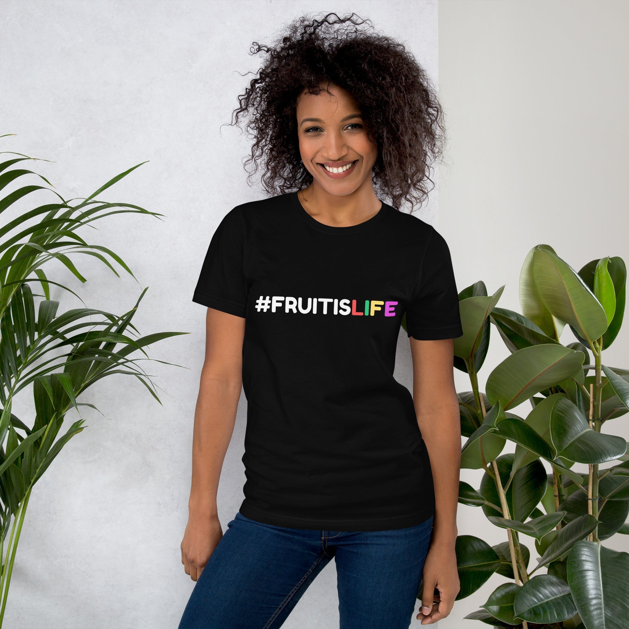 #FRUITISLIFE healthy lifestyle Unisex t-shirt - Saunni Bee - Lifestyle