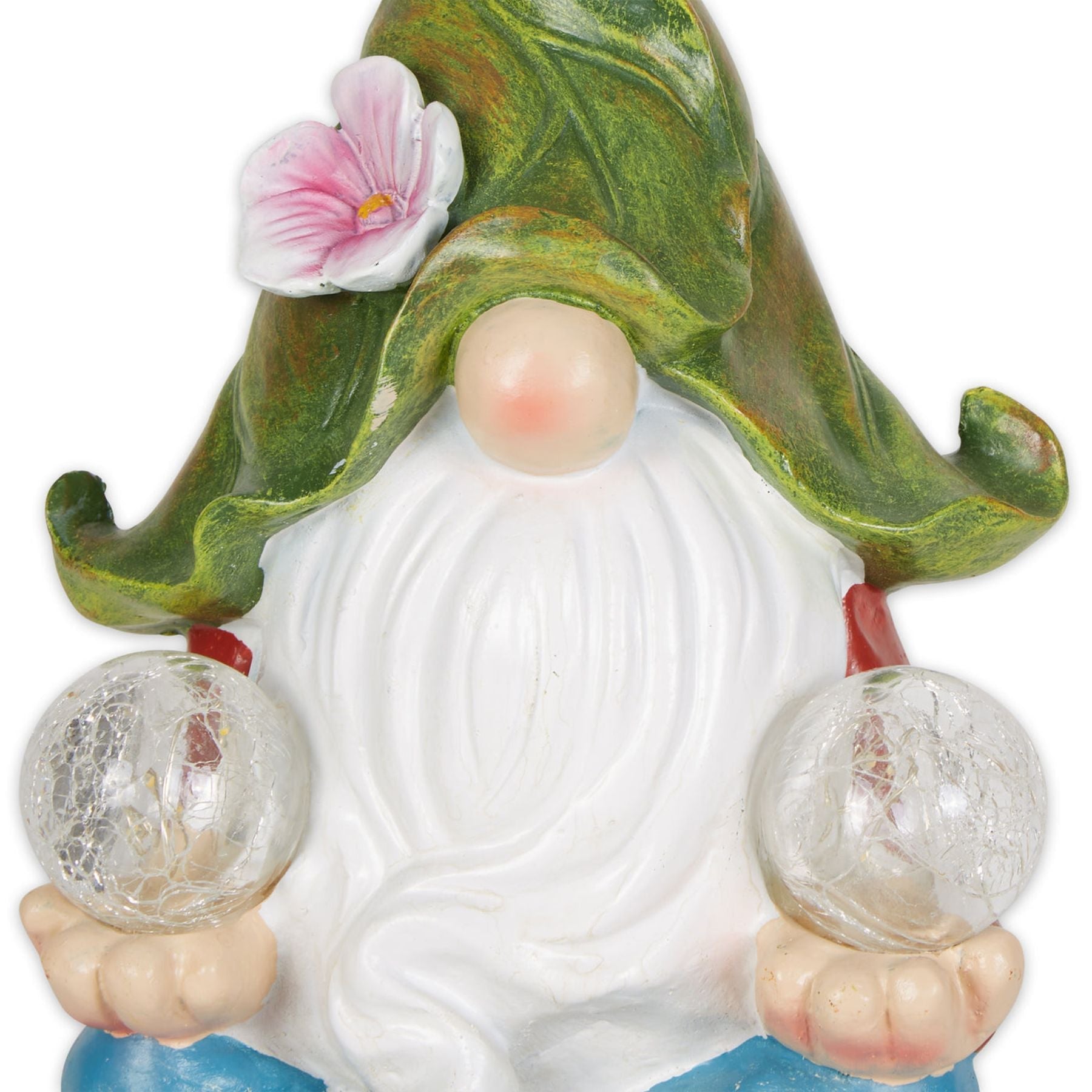 Gnome Meditating Solar Statue - Saunni Bee - Sculptures & Statues