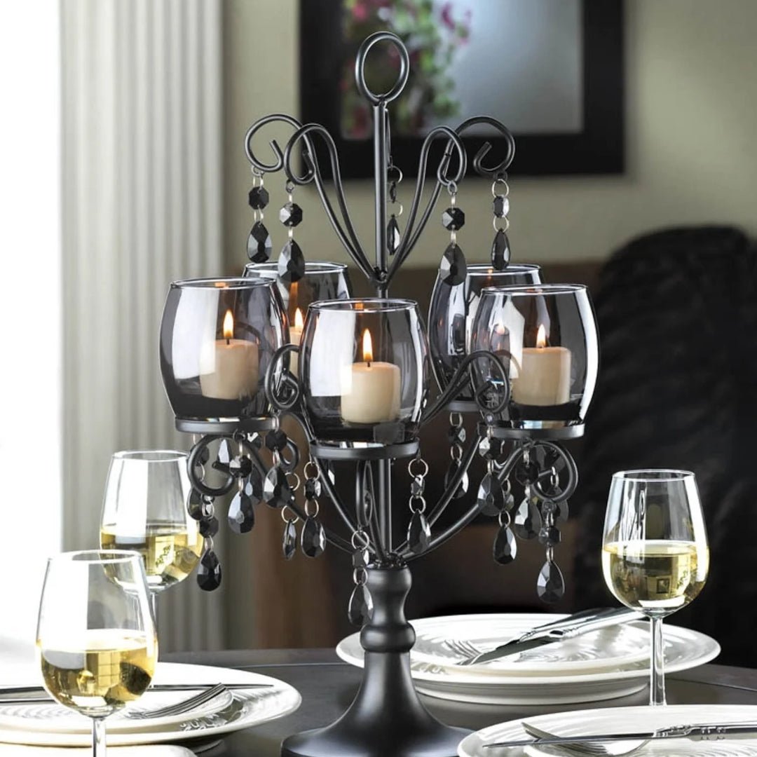 Midnight Elegance Candelabra - Saunni Bee - Candelabra