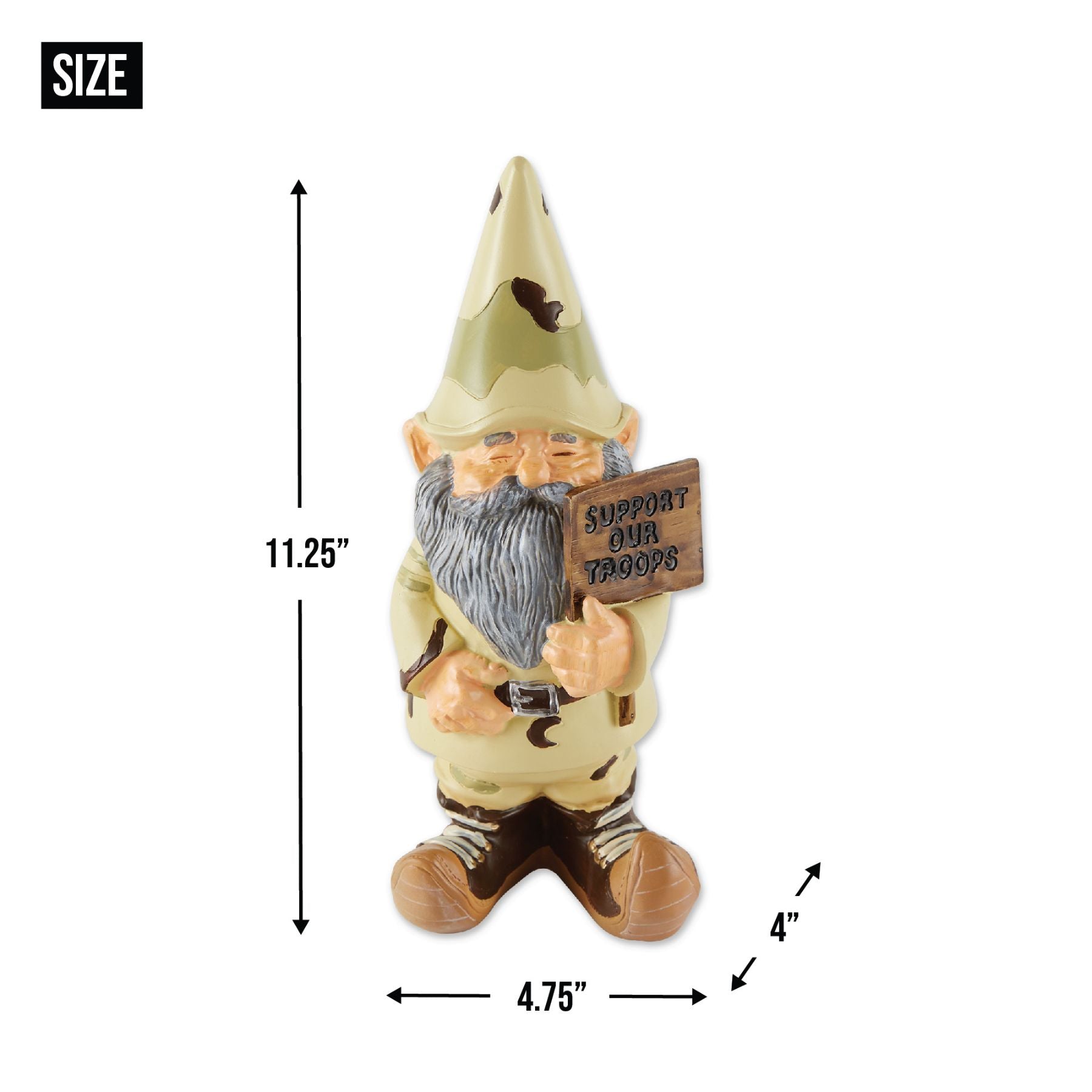 Support Our Troops Gnome - Saunni Bee - Sculptures & Statues