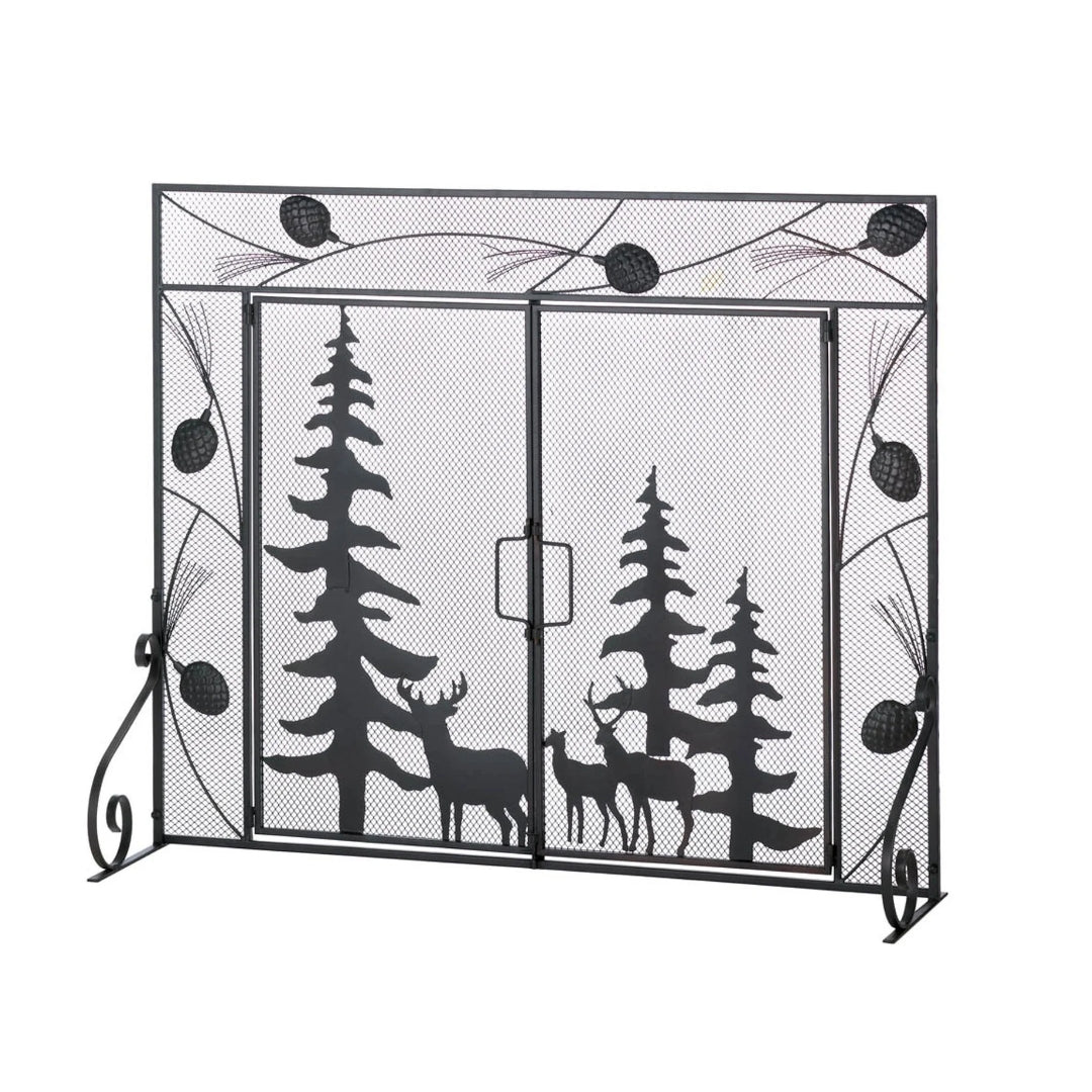 Woodland Forest Fireplace Screen - Saunni Bee - Decor