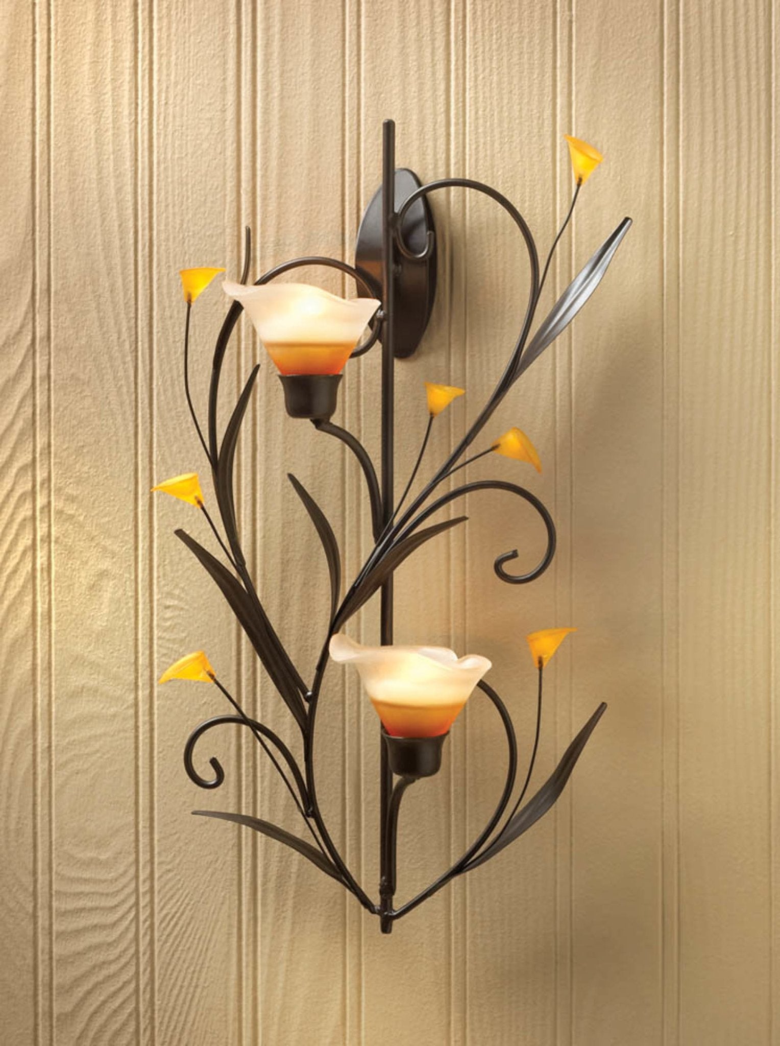 Candle on sale wall light