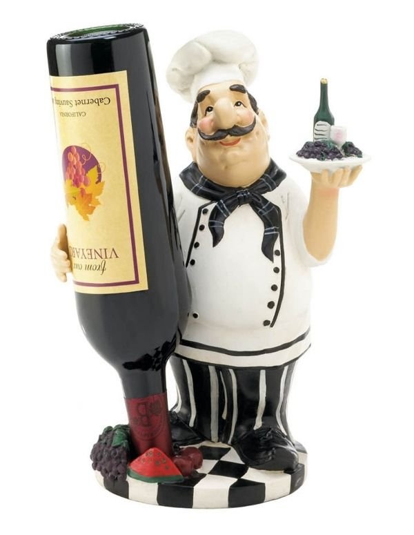 Chef Wine Bottle Holder - Saunni Bee - Wine Bottle Holders