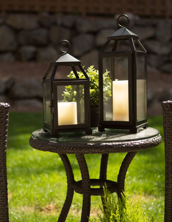 Medium Sleek Candle Lantern - Saunni Bee - Lanterns