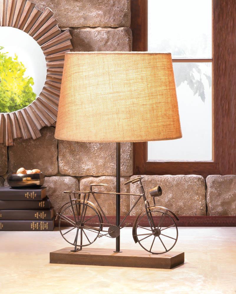 Old-Fashioned Bicycle Table Lamp - Saunni Bee - Lighting