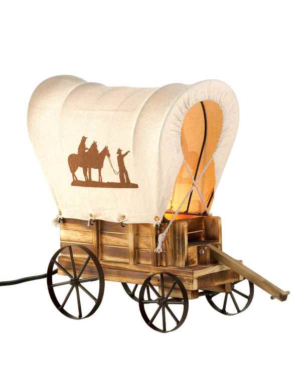 Western Wagon Table Lamp - Saunni Bee - Lighting